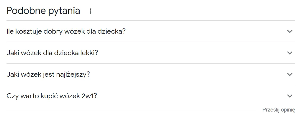 podobne pytania google