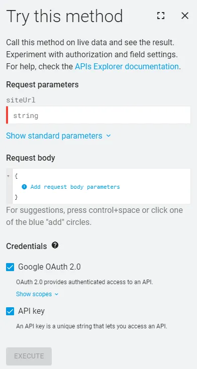 Google Search Console API
