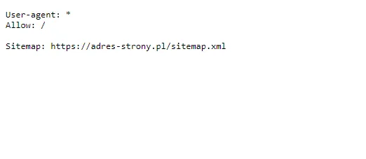 Plik robots txt utworzony ręcznie